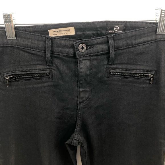 AG ADRIANO GOLDSCHMIED women’s moto legging coated denim - Picture 3 of 6